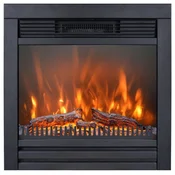 Casa Padrino luxury electric built in fireplace black 62 x 19.5 x H. 61 cm - Living room decoration LED fireplace with remote control - Living room furniture - Luxury furniture