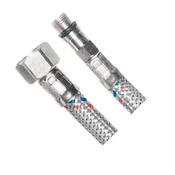 AQUALINE Fleksibilna nerjaveča cev M10x3/8, 60 cm z zaščito proti zvijanju