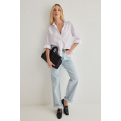 Trendyol White Regular Regular Pattern Woven Shirt