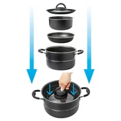 Brunner Set posod za kuhanje Pirate 7+1 fi 24
