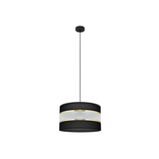 Luster na sajli HELEN 1xE27/60W/230V pr. 35 cm crna/zlatna