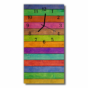 tulup.si Steklena navpična ura Art belt barva lesa 30x60 cm