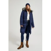 Womens quilted jacket MOODO - dark blue