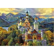 Puzzle Neuschwanstein dvorac Educa 1000 dijelova i Fix ljepilo