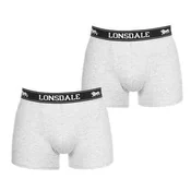 shumee Lonsdale, komplet 2 moških sivih boksaric, velikost XXL