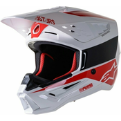 Alpinestars S-M5 Bond Helmet White/Red Glossy XL Čelada