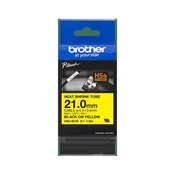 Trak Brother HSe-651E termo skrčljiv (21 mm, črno na rumenem), original