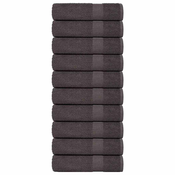 vidaXL Brisače za tuširanje 10kos FROGN antracit 70x140 cm 100% bombaž