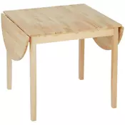Homestar Jedilna miza z zložljivim robom 140x70x75 cm naravna
