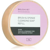BrushArt Accessories Brush & Sponge cleansing soap čistilno milo za kozmetične čopiče nadomestno polnilo 40 g
