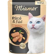 Miamor Mačja hrana Paté & Filet - piščanec - 85 g
