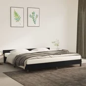shumee vidaXL Posteljni okvir brez vzmetnice, črn, 200x200 cm, žamet