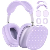 INF Silikonski ovitek za Apple AirPods Max, bel s črnimi pikami Purple, (5000286860)