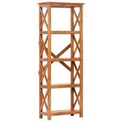 Vidaxl Knjižna polica 60x30x160 cm trden akacijev les medena