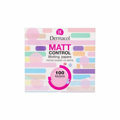 Dermacol Matt Control čistilni robčki za mešano kožo 100 ml