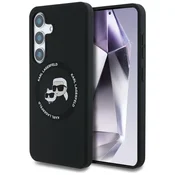 1 to 3 Ovitek Karl Lagerfeld Za Samsung Galaxy S25 Ultra Za Magsafe Z Dvojnim Logotipom