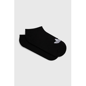 Nogavice adidas Originals 6-pack črna barva