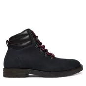 Tommy Hilfiger Gležnjarji Cleated Hilfiger Wrm Hook Boot FM0FM05699 Mornarsko modra
