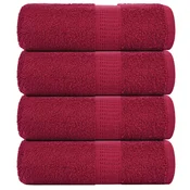 Rucnici za pranje FROGN 4 kom. Bordo 30x30 cm 360 g/m2