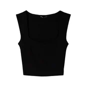 Bershka Top črna