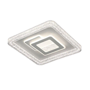 ITALUX PLF-54182S-WH - LED prigušiva stropna svetiljka TEMPIO LED/55W/230V 50x50 cm +daljinski upravljač