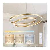 Brilagi-LED prigušiva viseca lampa na sajli TWISTER LED/75W/230V, precnik 70 cm, zlatna + daljinski upravljac
