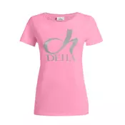 Deha GRAPHIC STRETCH T-SHIRT, ženska majica, roza A00141