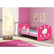 Deciji krevet ACMA II 140x70 + dusek 6 cm PINK16
