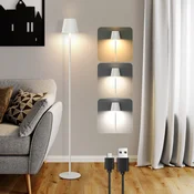 Nettlife NETTLIFE LED talna svetilka črne barve, moderna, zatemnljiva, 125 cm, 3 barvne temperature, USB, dnevna soba, (22148931)