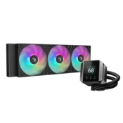 DeepCool voden hladnjak za procesor - MYSTIQUE 360 ARGB (max. 21 dB; max. 123,09 m3/h; 3x12 cm, LED zaslon, crna)