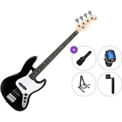 PSD Guitars JZB-100 Standard SET Black Električna bas kitara