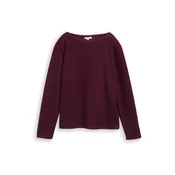 TOM TAILOR Pulover burgund