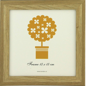 Karako Foto okvir 15x15 cm, les – MDF, namizni, stenski, 70 natur
