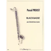 PROUST:BLACK-BASSE CLARINETTE ET PIANO