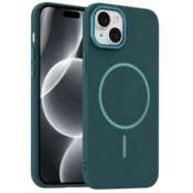 Rigid Silicone MagSafe maska za iPhone 15 – zelena