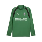 PUMA Borussia Mönchengladbach Quarter-Zip Slim Training Top Men, Sports, Archive Green/White, S