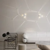 Karman LED-stenna svetilka RAINBOW, bela, O 18 cm, plastika - Dnevna soba/jedilnica - Dizajn