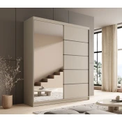 Garderobna omara z drsnimi vrati Nico - 180 cm - kašmir