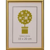Karako Foto okvir 15x20 cm, plastika, namizni, stenski, 95 zlat