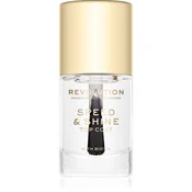 Makeup Revolution Speed & Shine hitro sušeči lak za nohte prozoren 10 ml