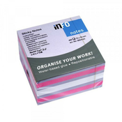 Info notes kocka samolepljivi listici 450 lis, 75x75 violet mix 5654-63 ( C752 )