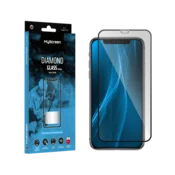 slomart MYSCREEN Diamond Glass Lite Full Glue za iPhone Xs Max/11 Pro Max (črno)