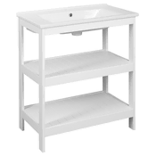 AQUALINE ETIDE Bela Mat Prostostoječa Umivalniška Omarica 71,5x85x44 cm