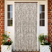 Zastor protiv muha Smedesiva i bijeli 100 x 230 cm od šenila