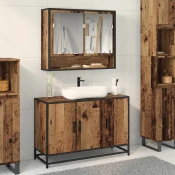 Kupaonski ormar Staro drvo 90 x 33 x 60 cm Konstruirano drvo