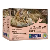 Bozita Tasty multi box v omaki, mokra hrana za mačke, 12 x 85g
