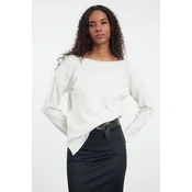 Trendyol Stone Wool Boat Neck Basic Knitwear Sweater
