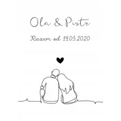 Personaliziran plakat 21x30 cm obletnica darilo A4