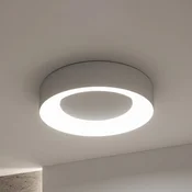 Paulmann Smart LED stropna svetilka Casca, aluminij, O 40 cm, RGBW, IP44 - Dnevna soba/jedilnica - Sodobni - matirani aluminij - Kovina