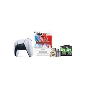 Gamepad PlayStation 5 DualSense - White + NBA 2K22 Jumpstart paket